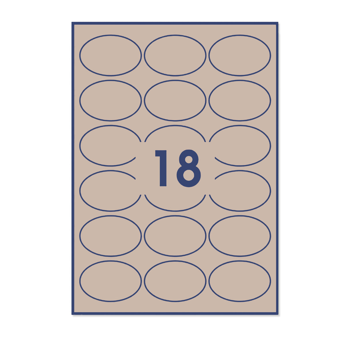 Oval Adhesive Labels