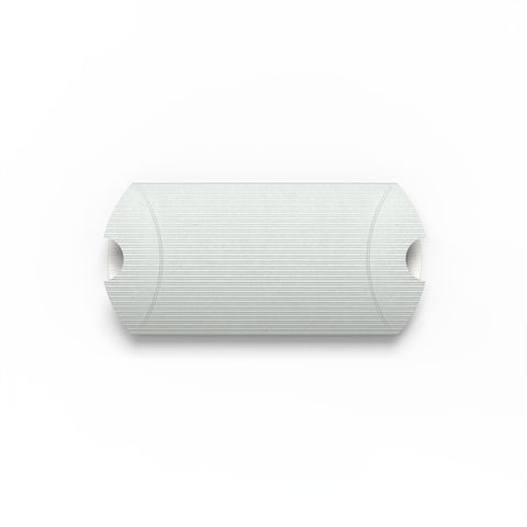 Corrugated Pillow Boxes Silver 113 x 81 mm (C7)