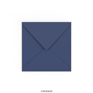 Navy Blue British Made Gummed V-Flap Envelope (155 x 155mm)
