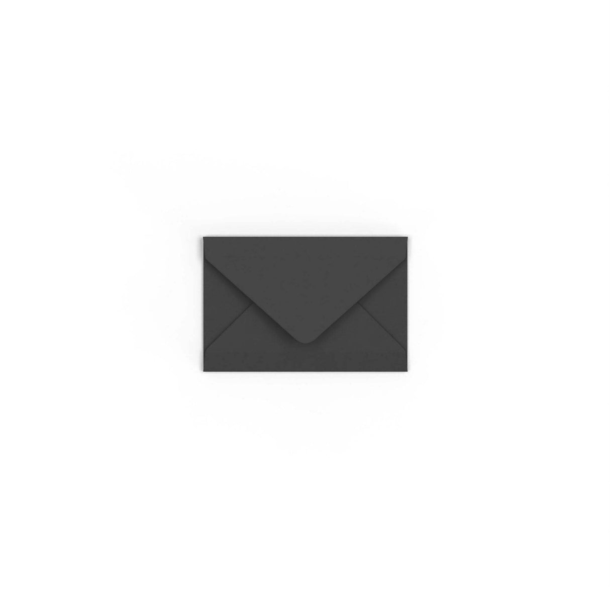 Black British Made Gummed V-Flap Envelope (62 x 94mm)