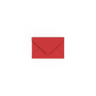 Cherry Red British Made Gummed Envelope (62 x 94mm)