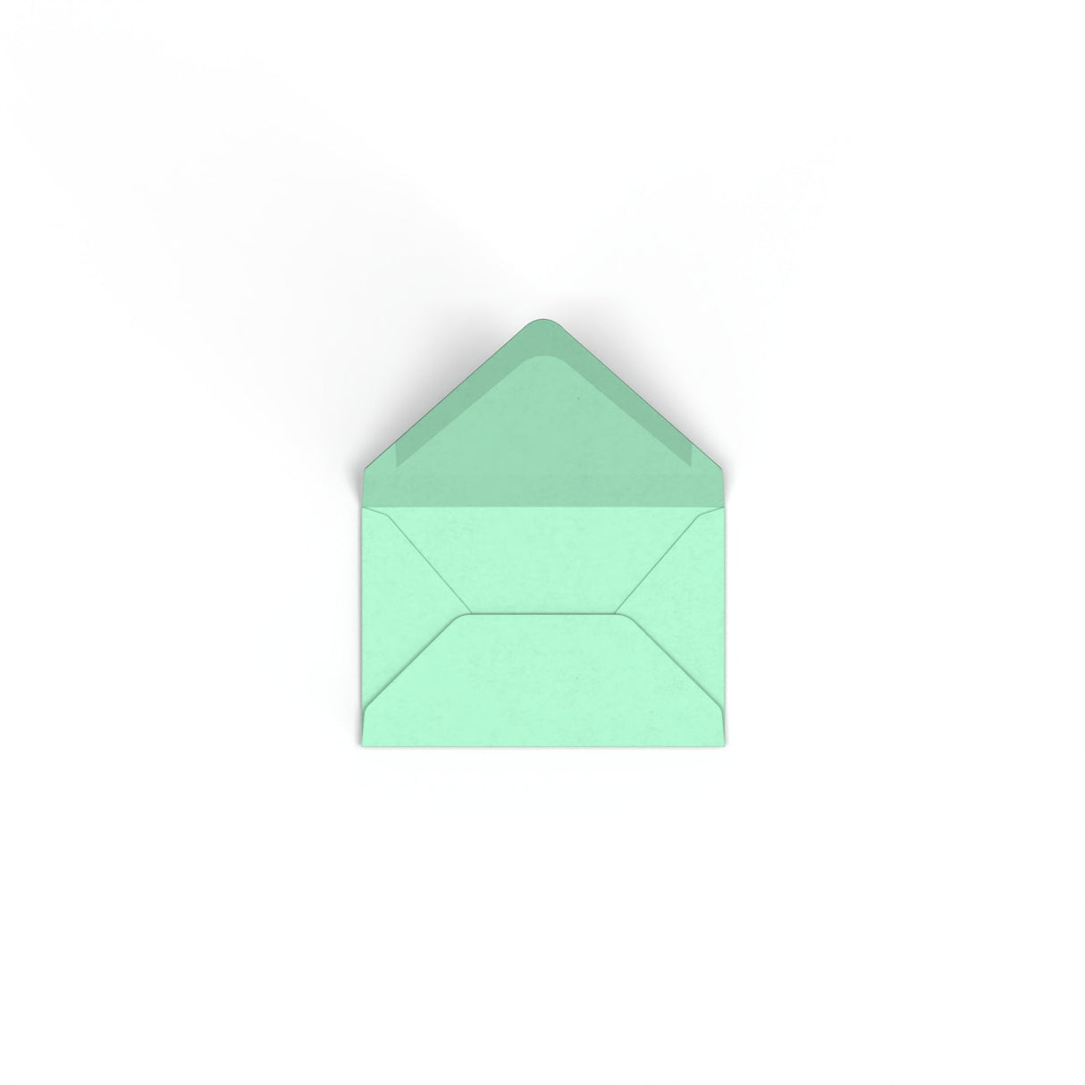 Jade Green British Made Gummed V-Flap Envelope (62 x 94mm)