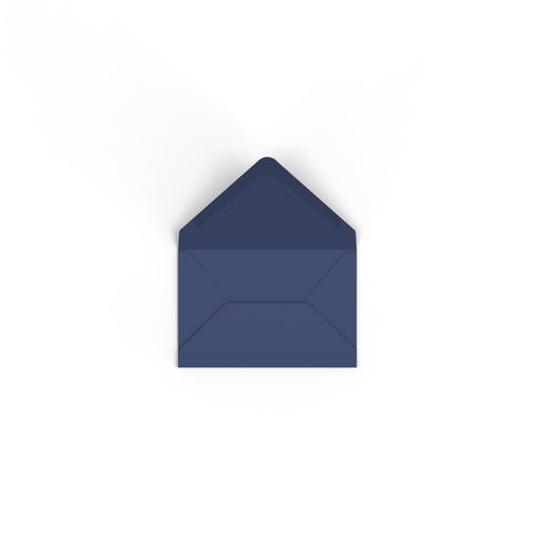 Navy Blue British Made Gummed V-Flap Envelope (62 x 94mm)