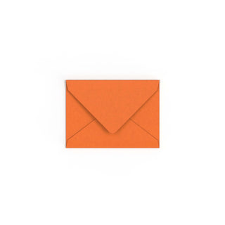 C7 Flame Orange British Made Gummed V-Flap Envelope (82 x 113mm)