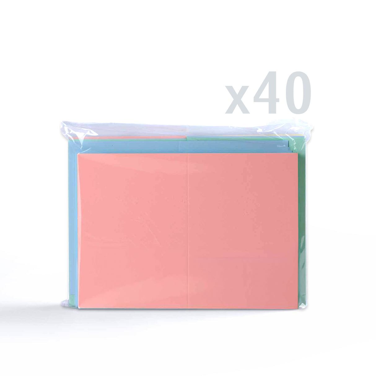 Assorted pastel cards 225gsm & envelopes 100gsm