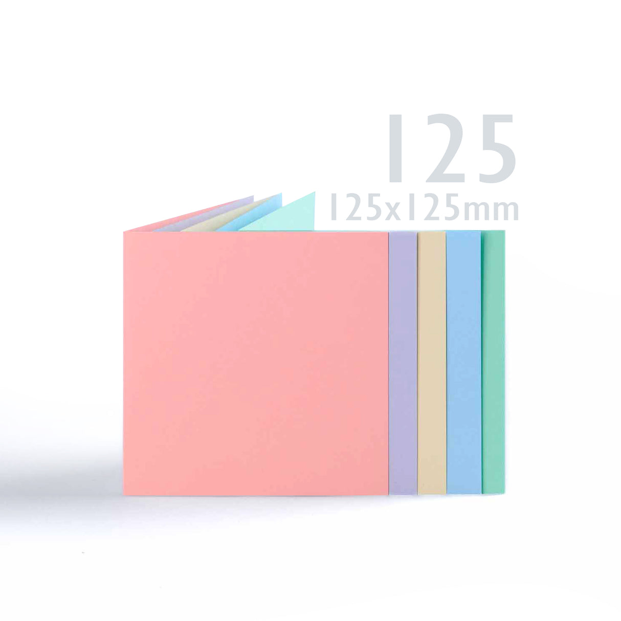 Assorted pastel cards 225gsm & envelopes 100gsm