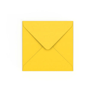 Mid Yellow Gummed V-Flap Envelope (130 x 130mm)
