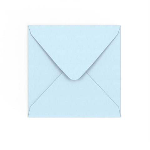 Pale Blue Gummed V-Flap Envelope (155 x 155mm)