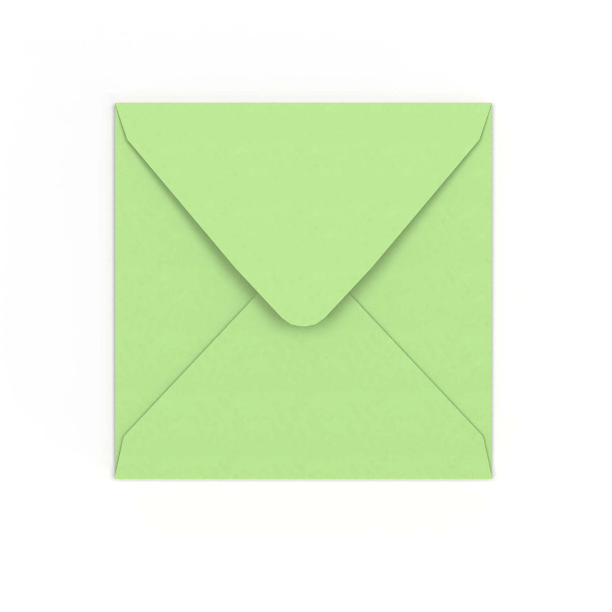 Pale Green Gummed V-Flap Envelope (155 x 155mm)