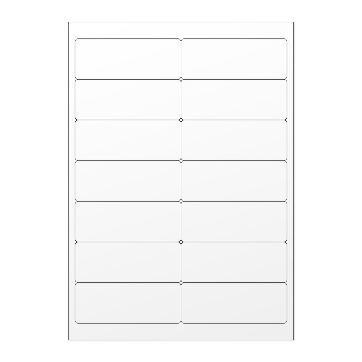 White Adhesive Labels