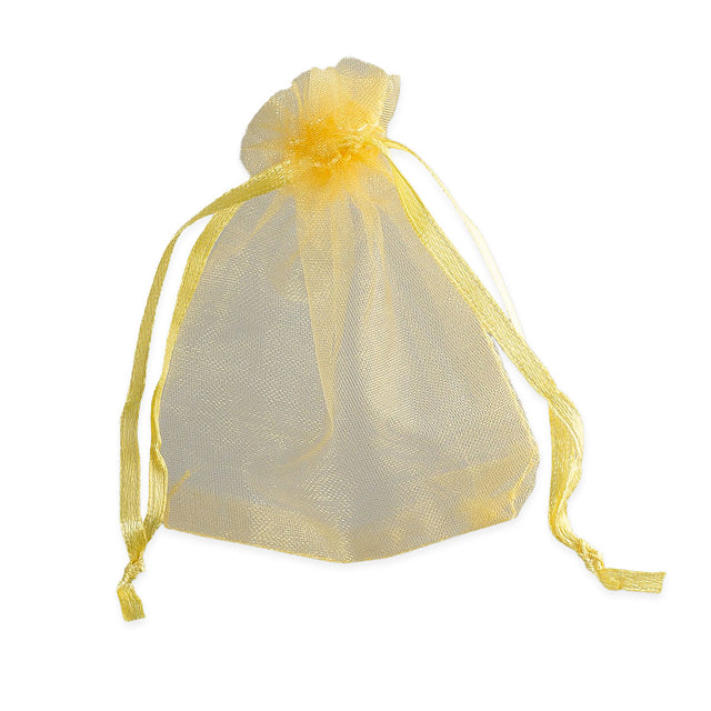 Organza Bags Gold 90 x 70 mm