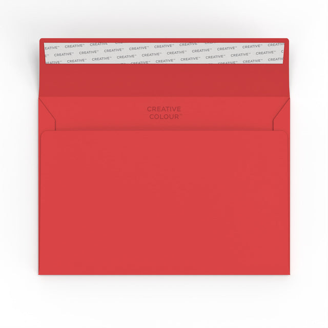 Creative Colour Peel & Seal Envelopes Red 162 x 229 mm (C5)