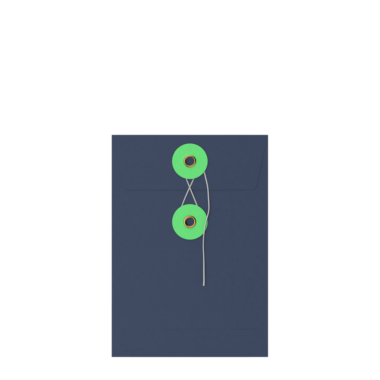 Coloured envelopes with string and washer closure