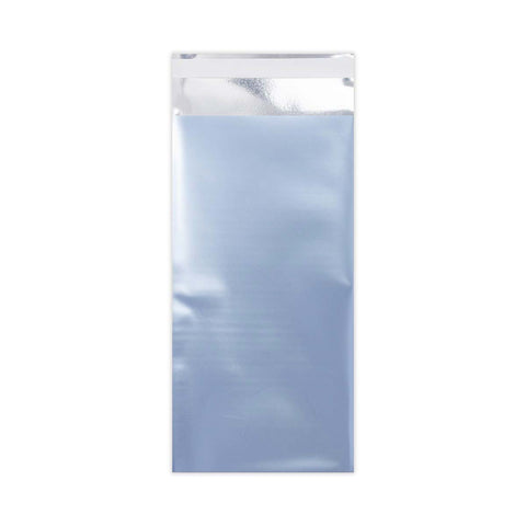 Matt Finish Foil Bags Ice Blue 220 x 110 mm (DL)