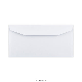 White Opaque Gummed Business Envelope (114 x 229mm)