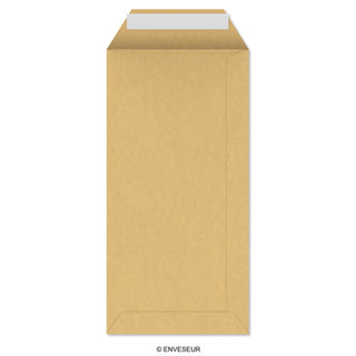 DL Manila Brown Peel & Seal Coloured Envelope (220 x 110mm)