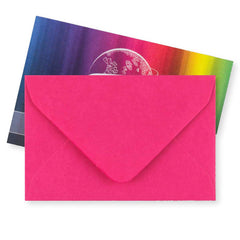 Fuschia Pink Gummed V-Flap Greeting Card Envelope (62 x 94mm)