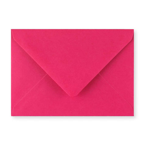 C6 Fuschia Pink Gummed V-Flap Greetings Envelope (114 x 162mm)