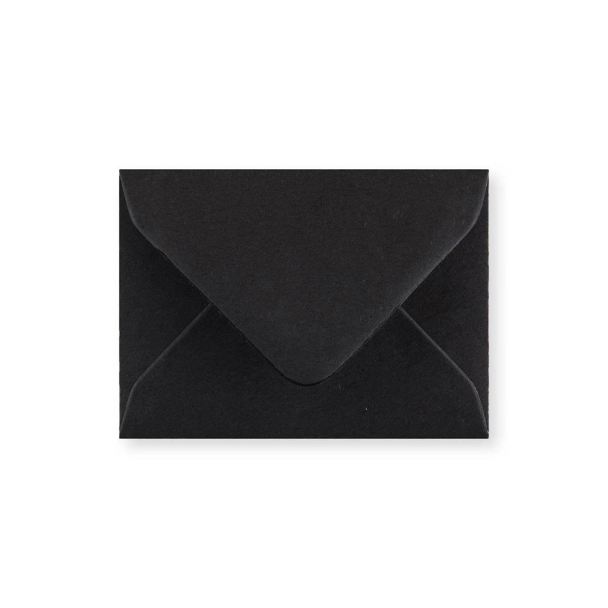 Black Gummed V-Flap Greeting Card Envelope (70 x 100mm)