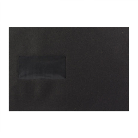 C5 Black Peel & Seal Coloured Envelope (162 x 229mm)