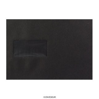 C5 Black Peel & Seal Coloured Envelope (162 x 229mm)