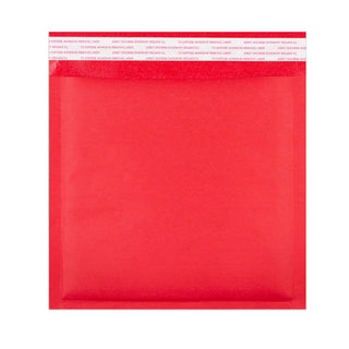 Coloured Kraft Paper Bubble Bag Mailers Red 230 x 230 mm