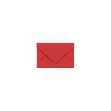 Cherry Red British Made Gummed Envelope (62 x 94mm)