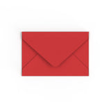 Cherry Red British Made Gummed Envelope (62 x 94mm)