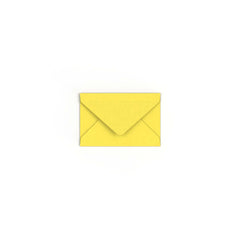 Sunflower Yellow British Made Gummed V-Flap Envelope (62 x 94mm)