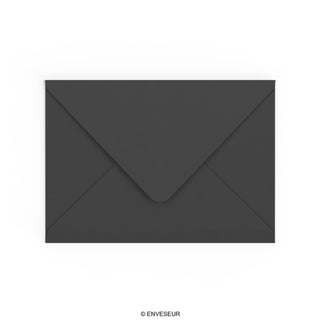 C5 Black British Made Gummed V-Flap Envelope (162 x 229mm)