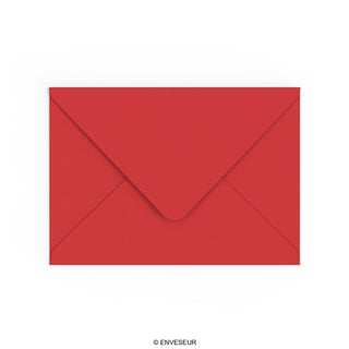 C5 Cherry Red British Made Gummed V-Flap Envelope (162 x 229mm)