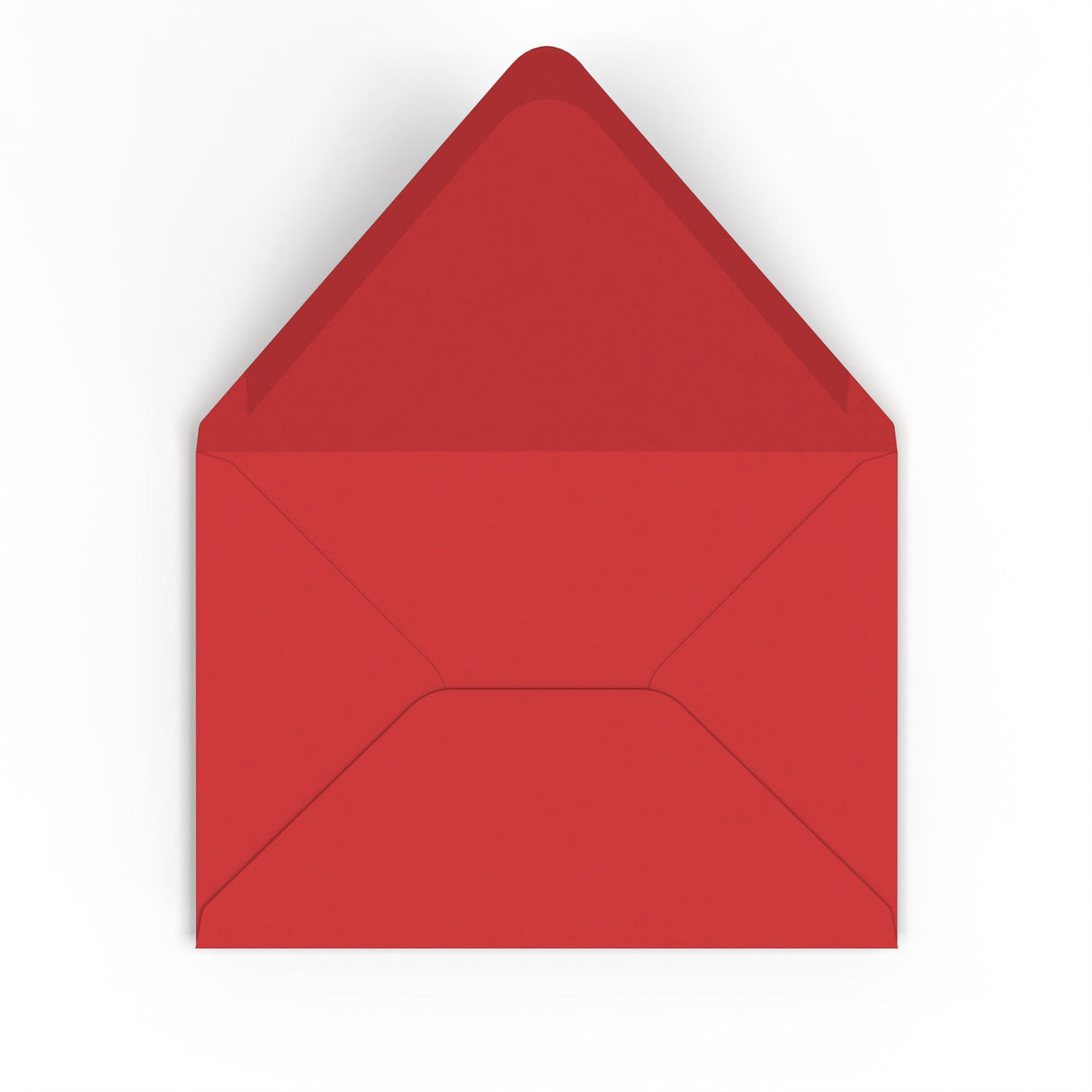 C5 Cherry Red British Made Gummed V-Flap Envelope (162 x 229mm)