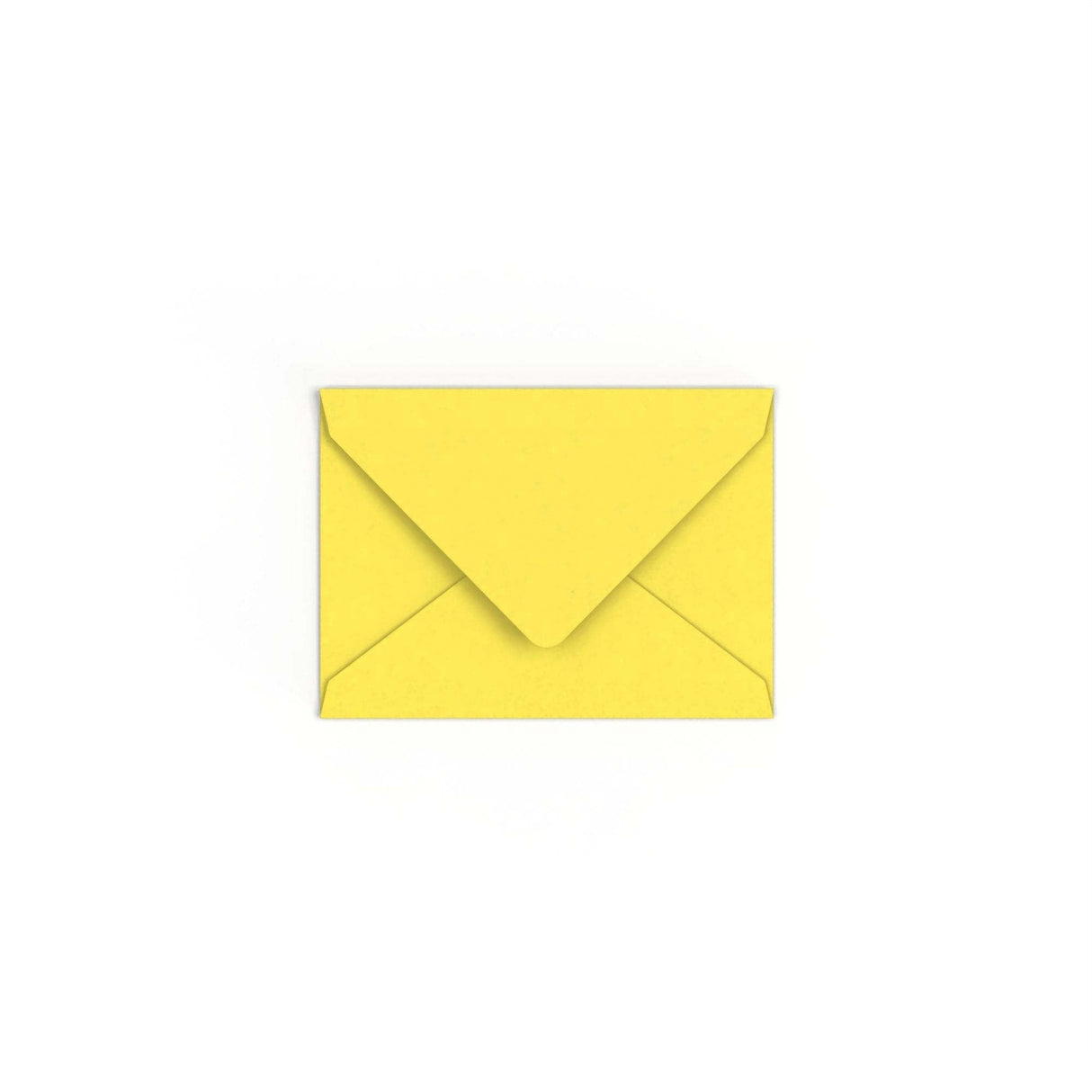 C7 Sunflower Yellow British Made Gummed V-Flap Envelope (82 x 113mm)