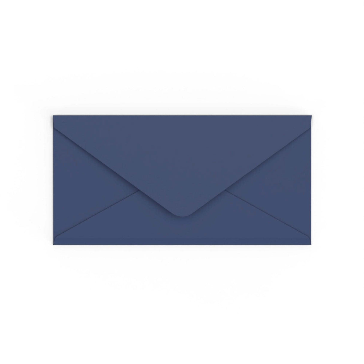 DL Navy Blue British Made Gummed V-Flap Envelope (110 x 220mm)