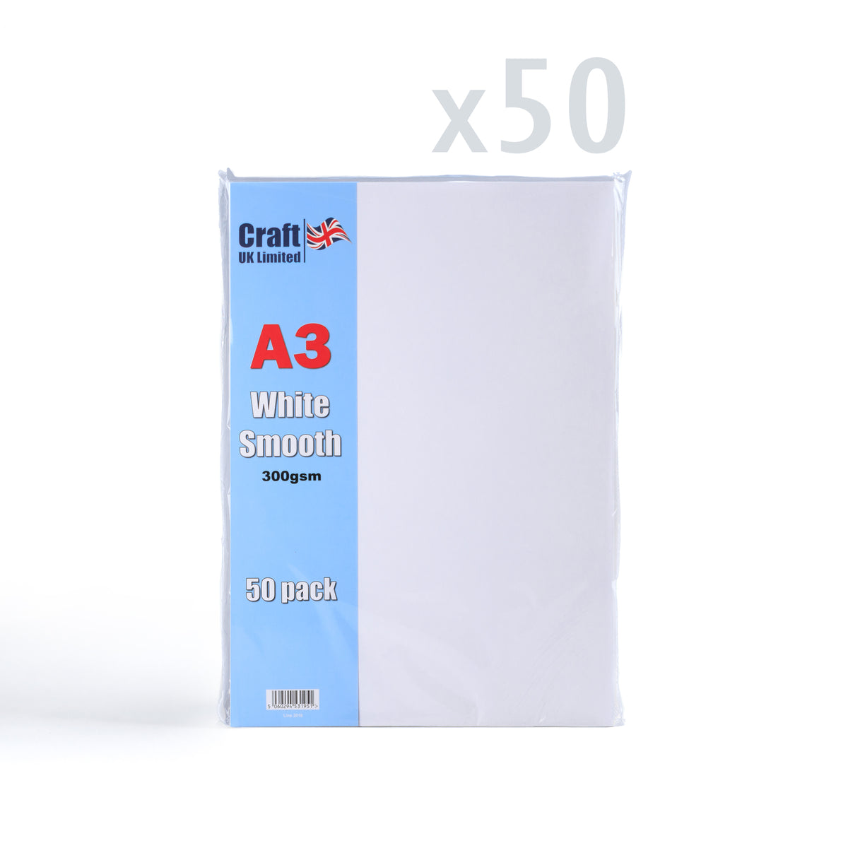 A3 White Card 300gsm Pack of 50