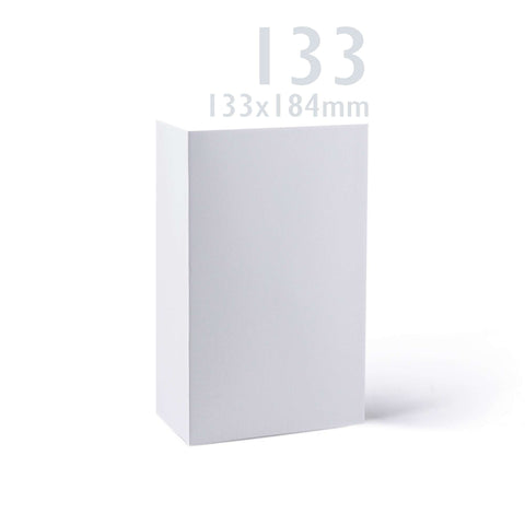 White Smooth Cards & Envelopes Pack White 133x184 mm + 125x175 mm
