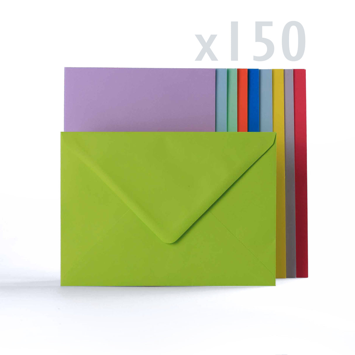 Envelopes in 10 assorted colours 100gsm
