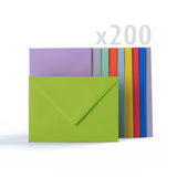 Envelopes in 10 assorted colours 100gsm
