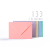 Assorted pastel cards 225gsm & envelopes 100gsm