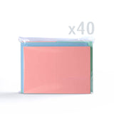 Assorted pastel cards 225gsm & envelopes 100gsm