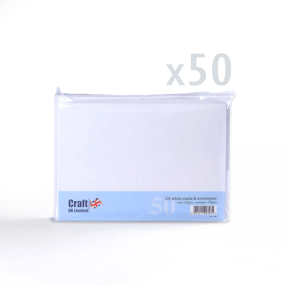 Smooth White Cards 250gsm and Envelopes 100gsm – Pack