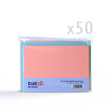 Assorted pastel cards 225gsm & envelopes 100gsm