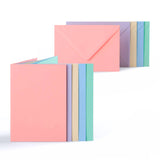 Assorted pastel cards 225gsm & envelopes 100gsm