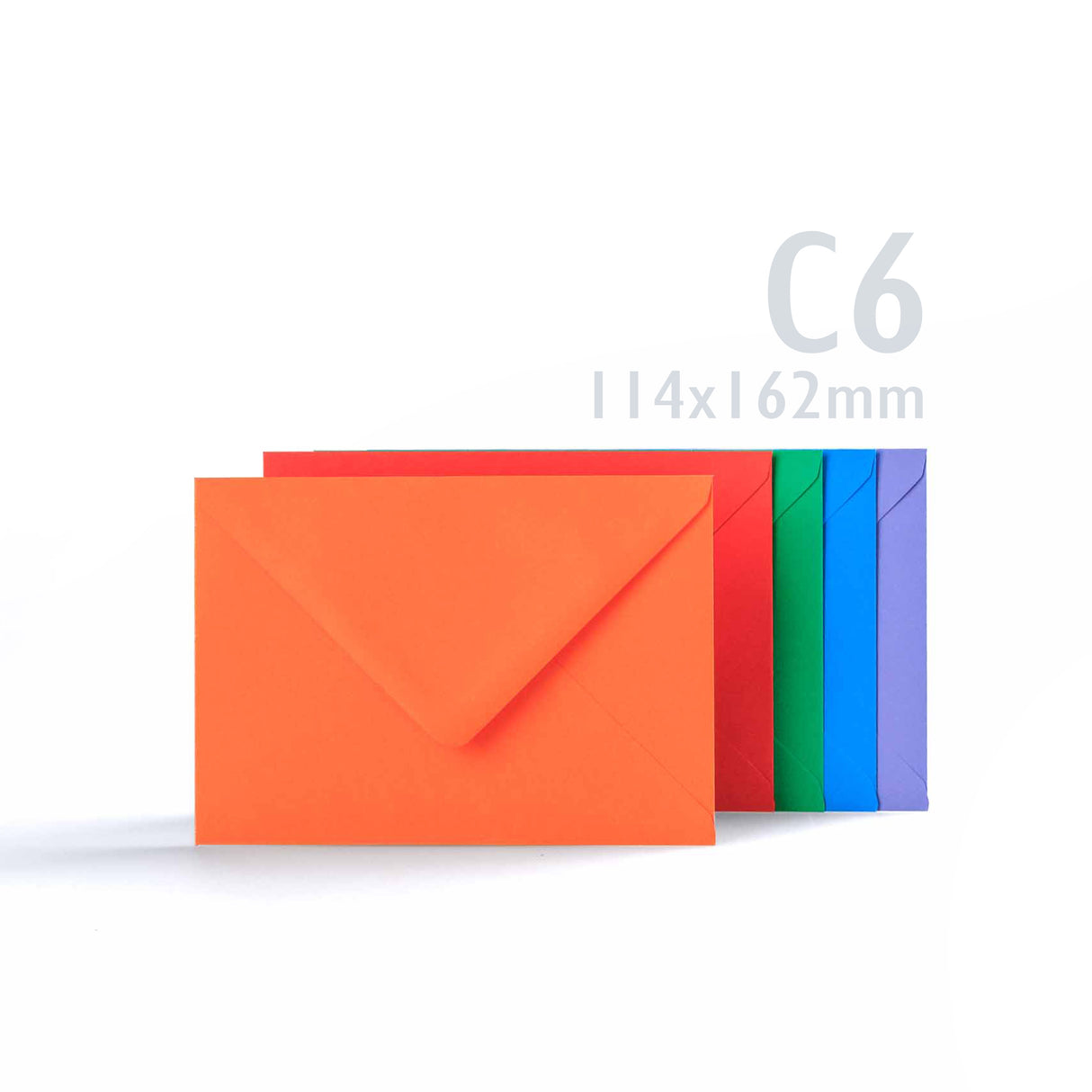 Assorted bright colour card 225gsm & envelopes 100gsm