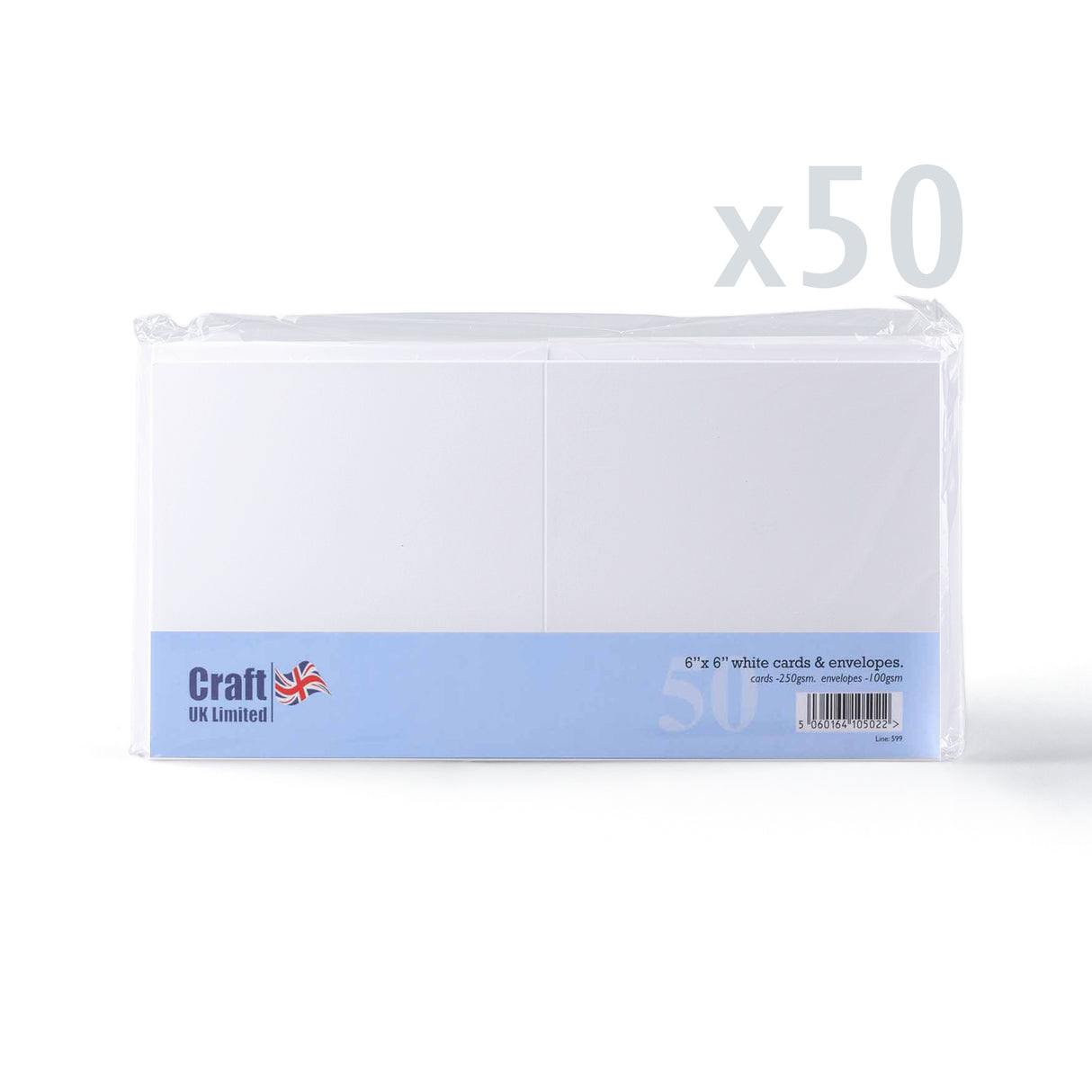 Smooth White Cards 250gsm and Envelopes 100gsm – Pack