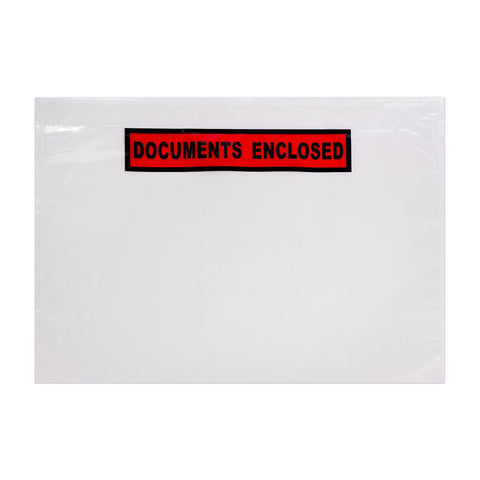 Documents Enclosed Envelopes (Printed) Clear 162 x 229 mm (C5)
