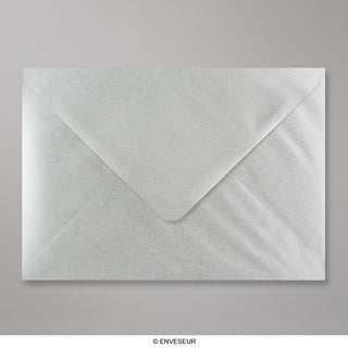 C5 Metallic Silver Gummed V-Flap Greetings Envelope (162 x 229mm)