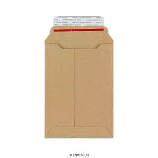 Manila Brown Peel & Seal Rigid Board Mailers Envelope (185 x 125mm)