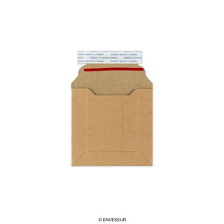 Manila Brown Peel & Seal Rigid Board Mailers Envelope (120 x 120mm)