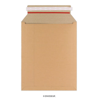 Manila Brown Peel & Seal Rigid Board Mailers Envelope (345 x 245mm)